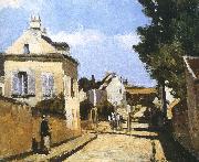 Camille Pissarro Pang Schwarz street map oil on canvas